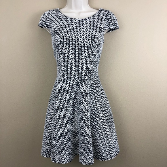 Emerald Sundae Dresses & Skirts - Emerald Sundae black & white fit and flare dress